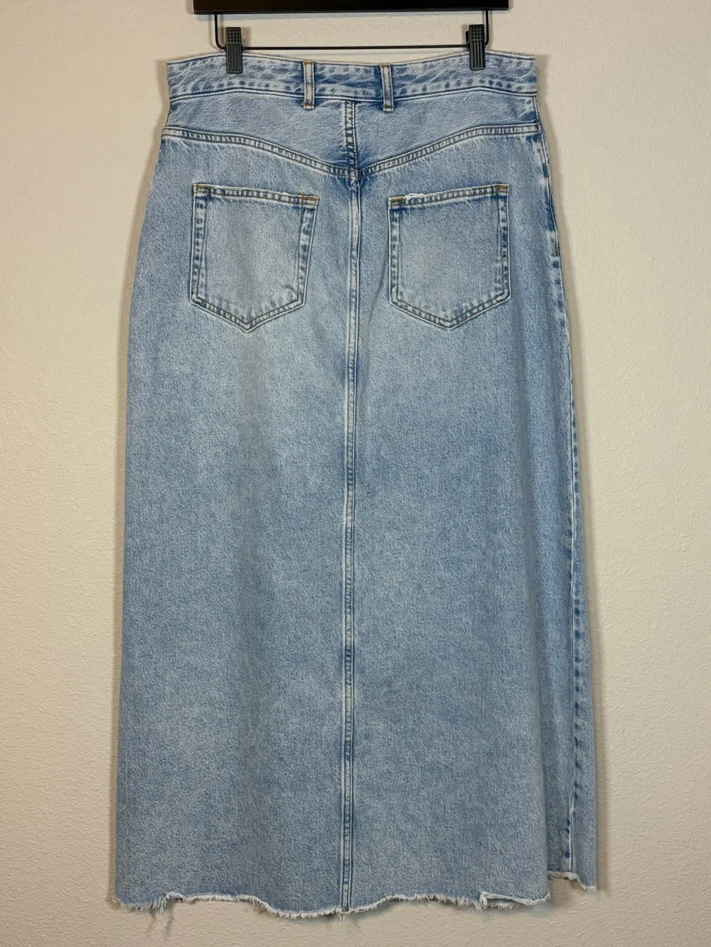 Pilcro Madi Front-Slit Denim Maxi Skirt - Size 14 - Picture 8 of 9